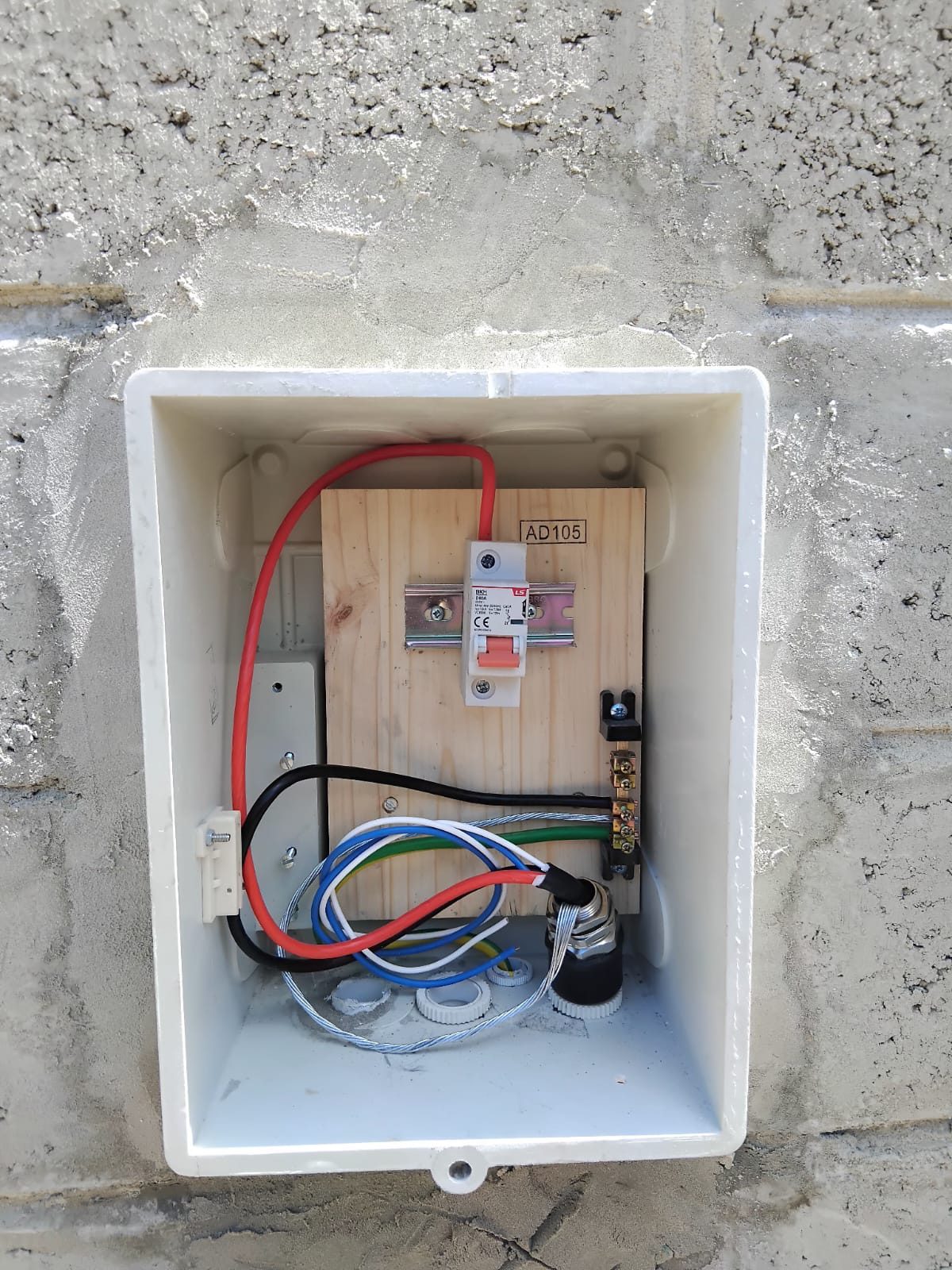 Metering enclosure open