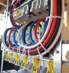 Three-phase panel cabling