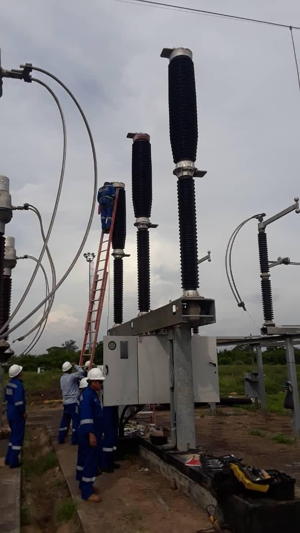 DBS Electrical team installing medium-voltage substation equipment