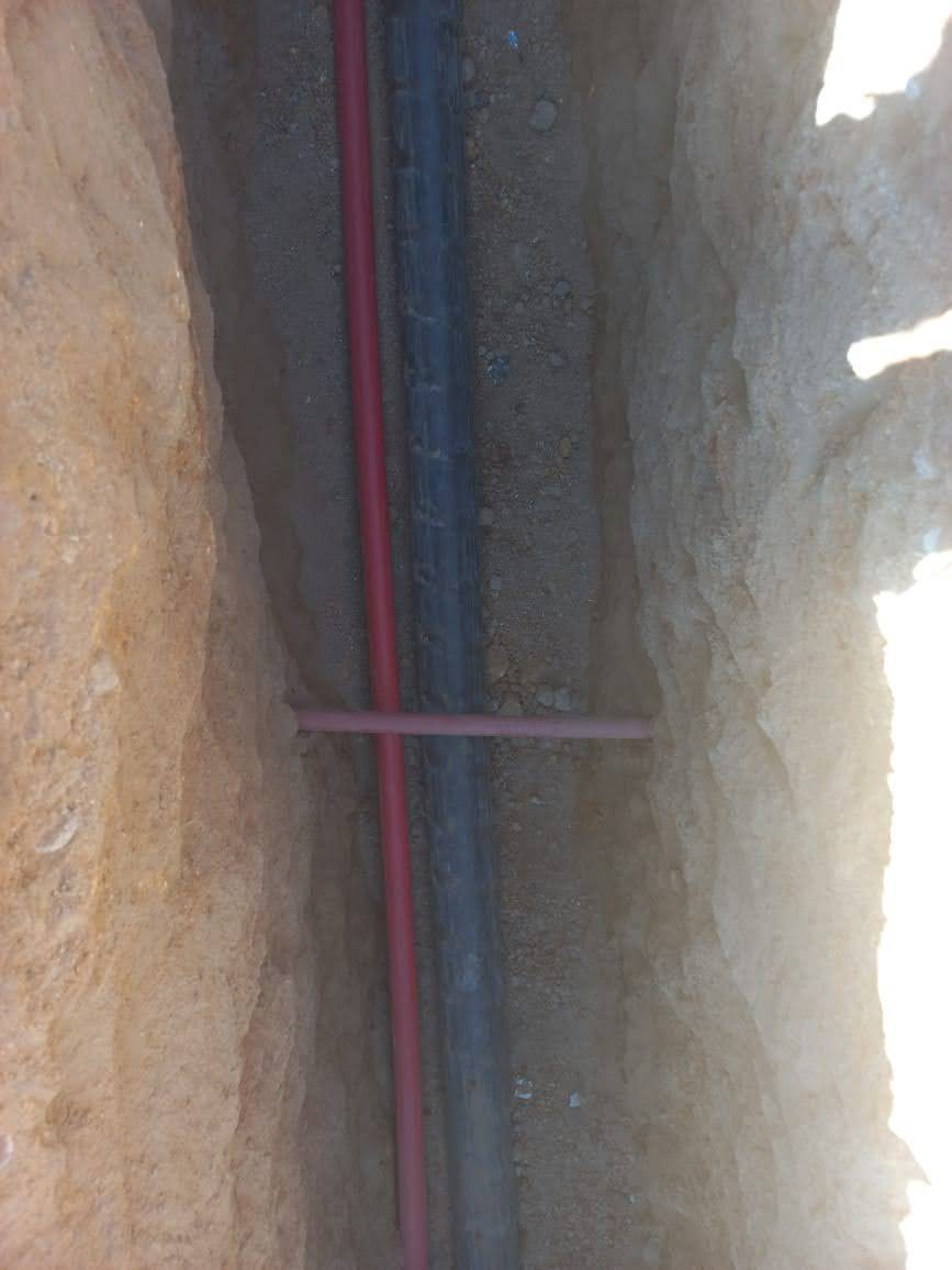 Underground cable route